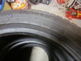 215/50R17 95V zimne pneu 2+2 Continental + Goodyear
