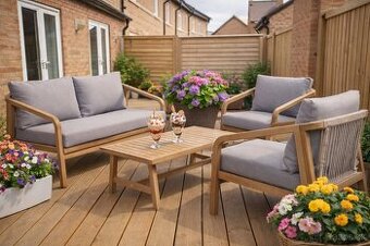 Hania – moderné 4-miestne záhradné sedenie