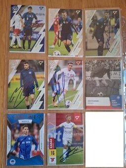 Futbalové karty kartičky Autogramy SLOVACI