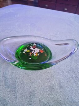 Dizajnová miska z hutného skla