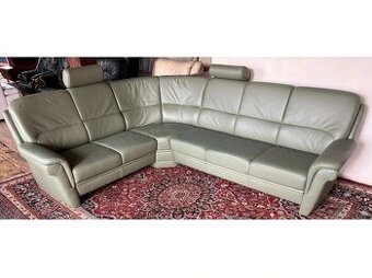 Luxusní rohová kožená sedací souprava, 3009