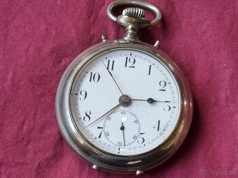 Veľké vreckové hodinky,s budíkom.