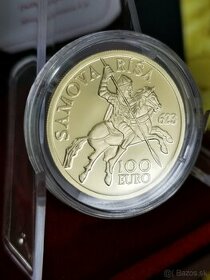 Zlatá 100€ minca 2023+PAMÄTNÝ LIST