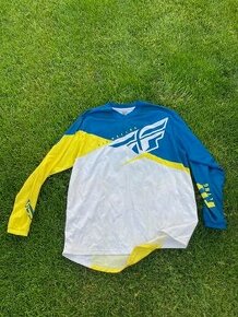 Motokrosový dres Fly Racing F-16 2019 žltá/biela/modrá
