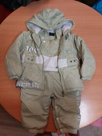 Detská zimná súprava bunda a oteplovaky veĺ. 100