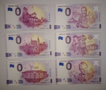 0€ / 0 euro suvenírová bankovka