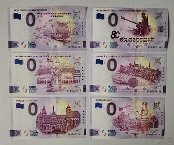 0€ / 0 euro suvenírová bankovka