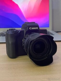 Canon EOS M50 + EF-M 15-45mm + 2x Orig. Batéria