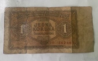 1 koruna Československa 1953