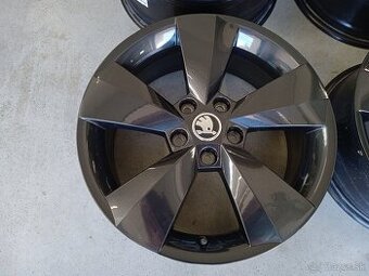 4ks ALU 5x112 R17 6,5J ET38 Original SKODA CIERNE