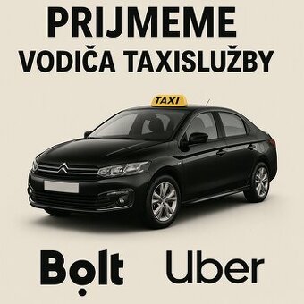 Vodič taxi - BOLT, UBER