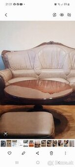 Rustikálny masívny okrúhly stôl