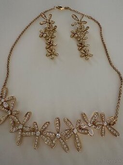 Náušnice a náhrdelník swarovski