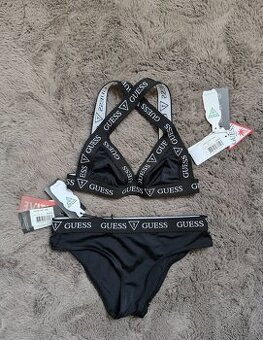 NOVE Guess cierne biele logovane damske plavky XS