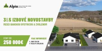 RODINNÉ DOMY medzi ZV a BB (od 250 000€)