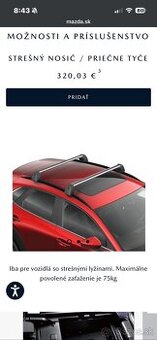 Mazda CX-30 Strešné priečniky