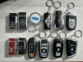 Nové zapaľovače v tvare kľúčov BMW, Benz, Bentley, Porsche