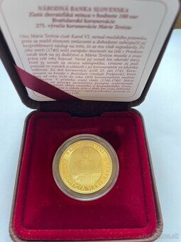 PREDAJ 100eur 2016 Mária Terézia ZLATÁ MINCA - PREDANÉ