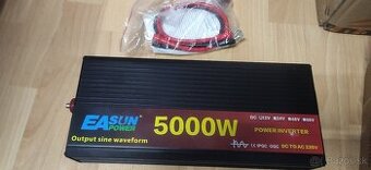Menič napätia 12V /24V na 230V čistý sínus