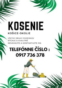 Kosenie trávy a záhradnicke práce
