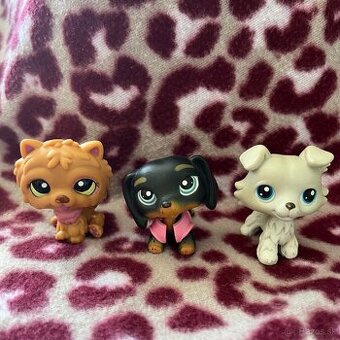 littlest pet shop jazvečík, kólia , čau čau