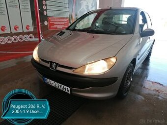 Peuvgeot 206 R. V. 2004. 1.9 Disel Cena 600.€