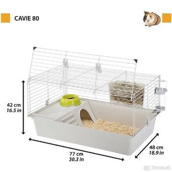 Predám Ferplast Klietka Cavie 80 pre zajace a morčatá