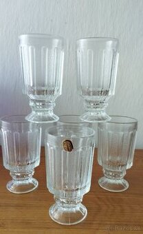Sklenené retro poháre - "Grogovky" Bohemia Glass