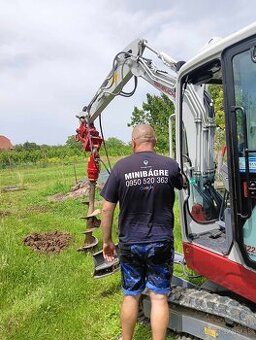 Výkopové a zemné práce minibagrom doprava - 1