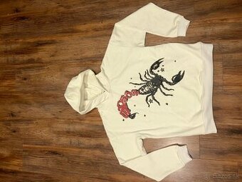 Spider sp5der spyder mikina 100% bavlna kremovo bielo cierna