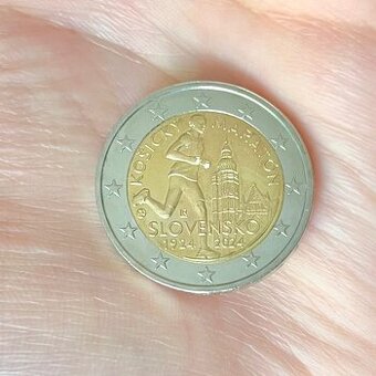 2€ minca Košický maratón 1924 2024 Slovensko