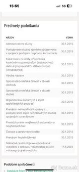 Predám S.R.O. za prepis
