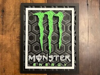 Mozaikový obraz Monster Energy.