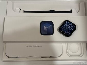 Apple watch 9 45mm Midnight - Super stav, Batéria 100%