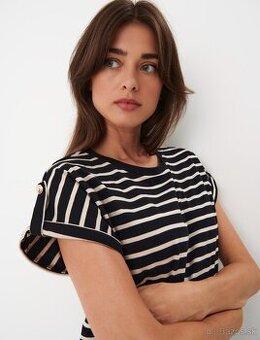 Mohito bavlnené pruhované tričko XS