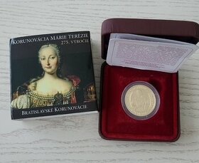 100€/2016 - Mária Terézia - 275. výročie korun. v Bratislave