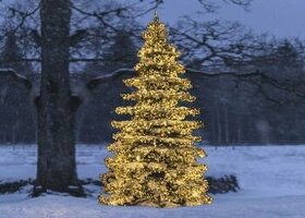 Vianočné osvetlenie na fasádu a stromček Konstsmide- zľava