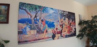 Obraz na platne: Siemiradzki: Šabľový tanec