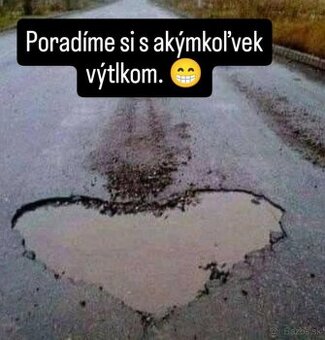 Asfaltovanie výtlkov, dvorov, parkovísk