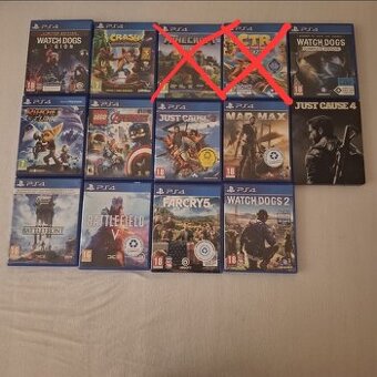 Predám hry na PS4