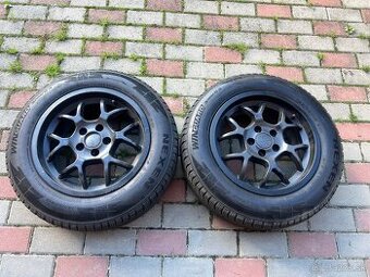 5x100 R15 Elektróny+Nove nejazdené gumy
