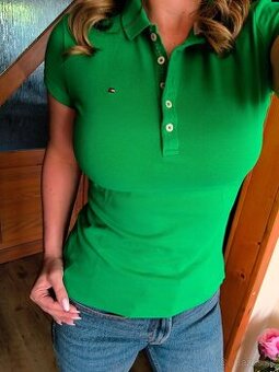 Dámska polokošeľa Tommy Hilfiger - zelená