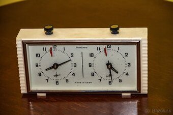 Retro šachové hodiny Jantar (ZSSR) – plne funkčné – 50 €