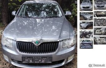 Škoda Superb II 2.0 TDI 2010 predám NÁRAZNÍK, KAPOTA, DVERE,