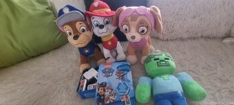 Paw patrol plysak,domino, minecraft
