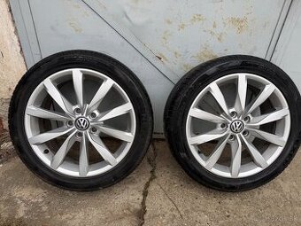 Originál VW sada alu disky R17 s pneu 225/45