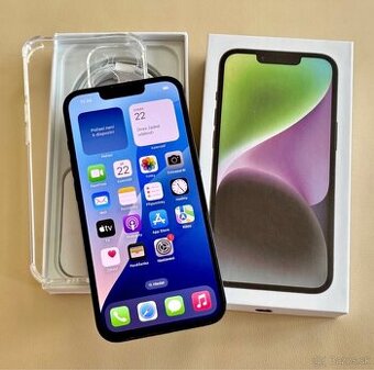 iPhone 14 128Gb, 85% zdravie batérie, veľmi dobrý stav