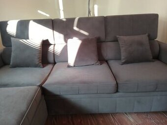 Rohová sedacia súprava s úložným priestorom