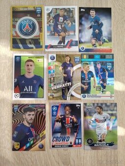 PSG - futbalové kartičky