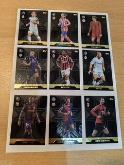 Black Edge topps match attax extra kartičky 2024/25 komplet